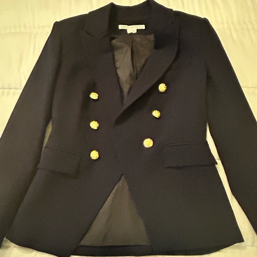 Brand new never worn iconic Veronica Beard Scuba blazer navy